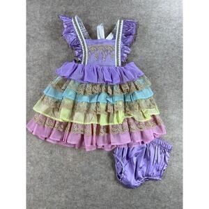 Smocked Sweets Lavender Princess Charlotte Dress NEW